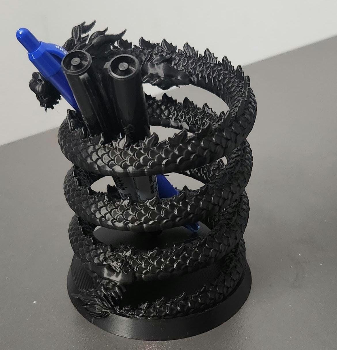 Majestic Dragon Pencil Holder – Fantasy Desk Organizer