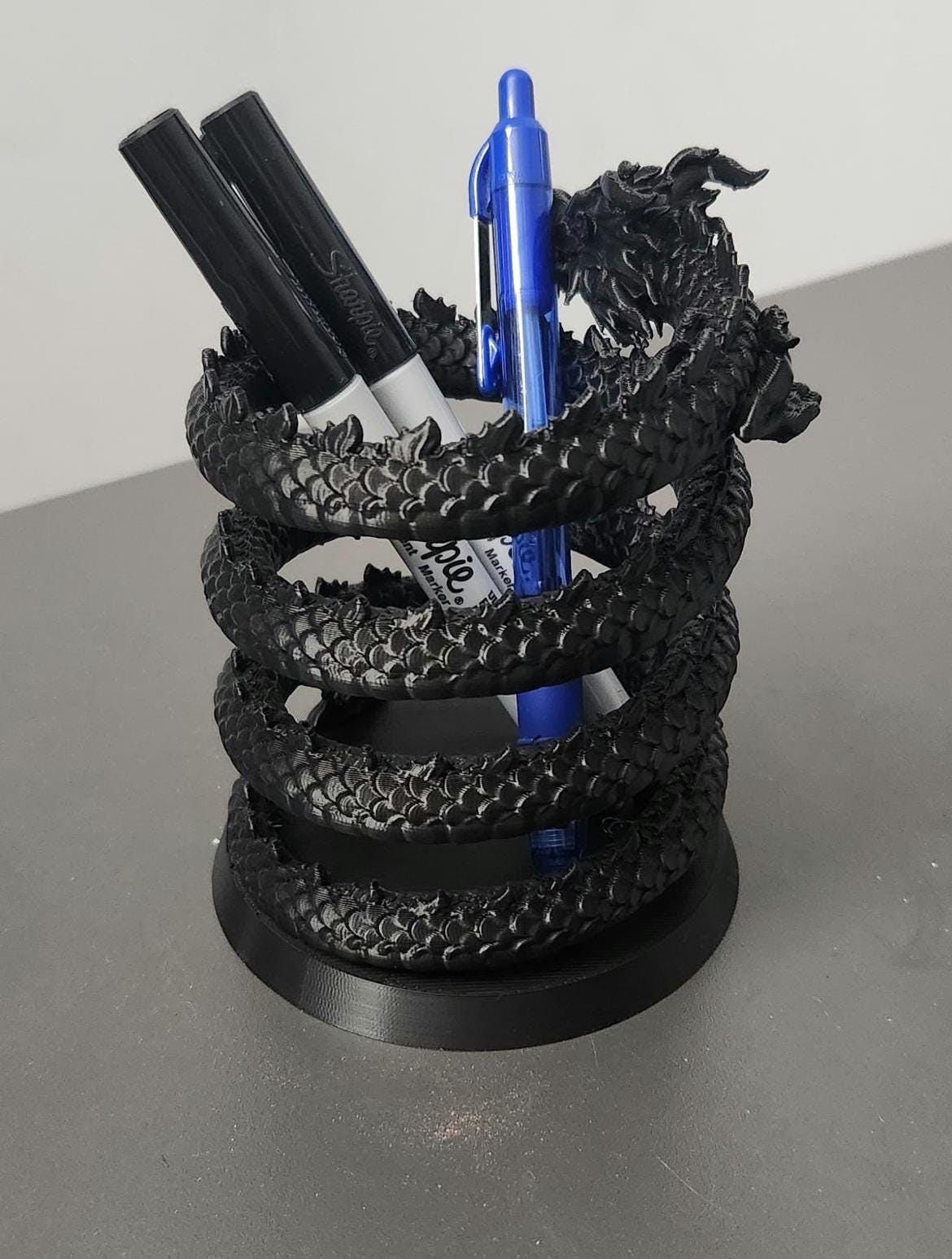 Majestic Dragon Pencil Holder – Fantasy Desk Organizer